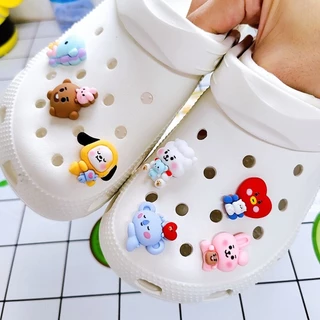 Kpop BTS Jibbitz Para croc SHOOKY Jibits Charme Chimmy Pino De Sapato Bt21 Croc Jibbits Calçados Infantis Decoração De Acessórios