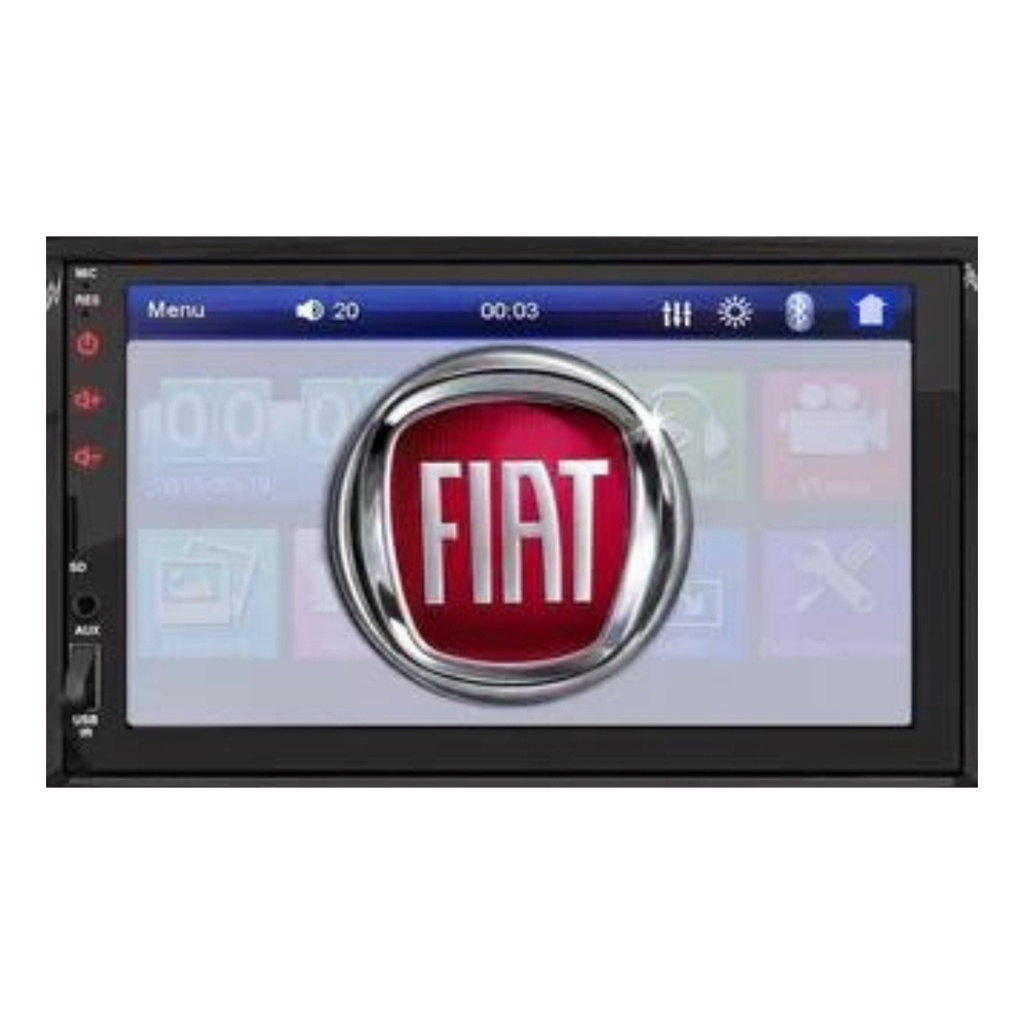 Central Multimídia 7 Polegadas Bt, Usb, Aux, Espelhamento