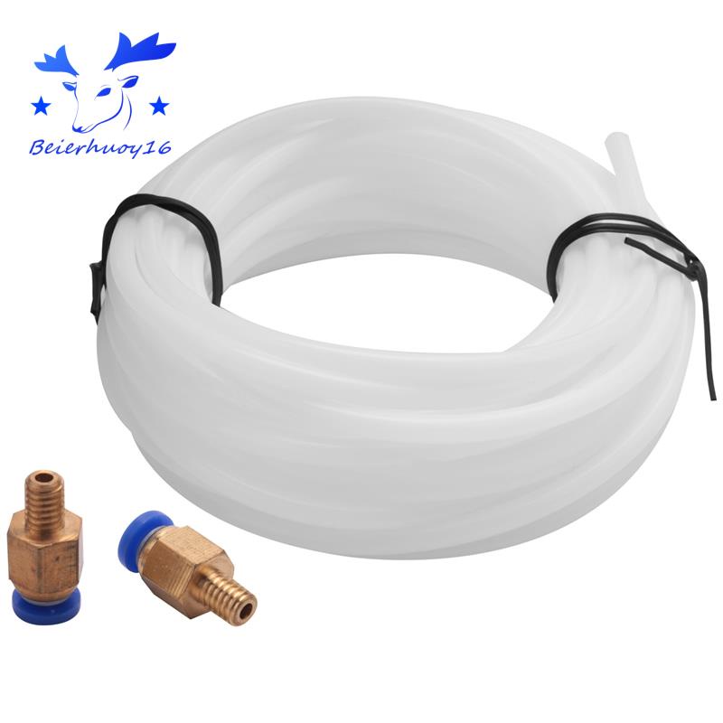 Kit Tubo PTFE para Filamento 1.75mm e Conectores PC4-M6 / PC4-M10 para