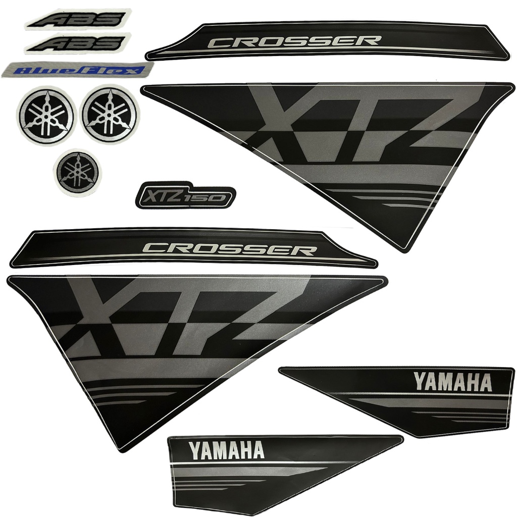 Kit Adesivos Crosser 150 Abs 2023 Preta Original Yamaha