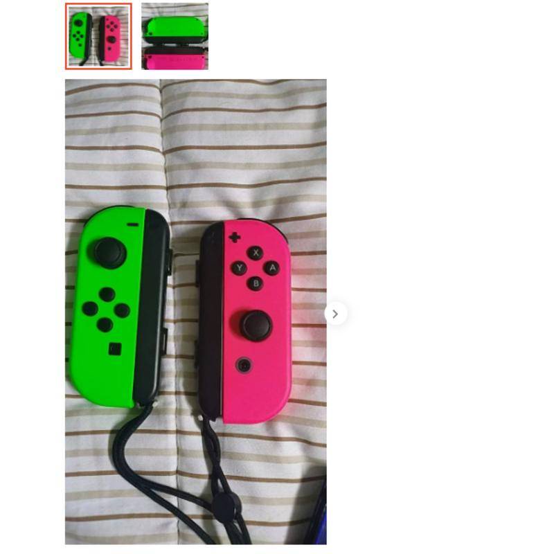 Controladores Nintendo Switch Joy-Con Neon Verde Rosa L R | Shopee