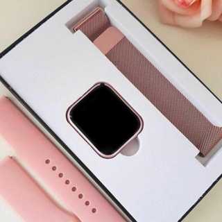 Relógio Smartwatch T80s Recebe Notificações Tela 38mm Troca Foto Feminino Delicado Rosa Touch