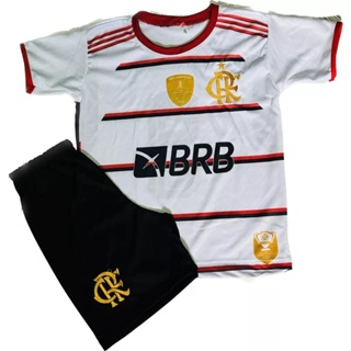 Camiseta Infantil Futebol Flamengo Nome e Número