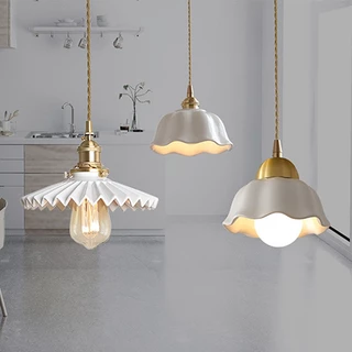 Lustre Sala Jantar Minimalista Decoração Pendente Luminária Teto Cozinha Moderno Led Lustre Quarto/Cabeceira/Sala