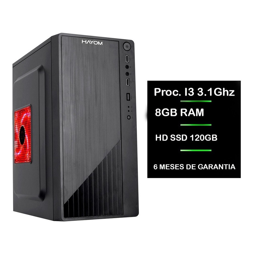Pc Computador Cpu Intel Core I3 - Ssd 120gb 8gb Memória Ram