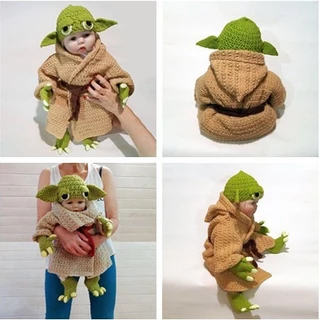 Nova Star Wars Baby Yoda Roupas Para Crianças Conjunto De Crochê Bebês Recém-Nascidos