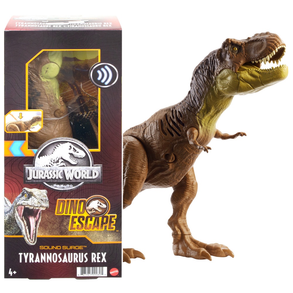 Jurassic World Dinossauro de brinquedo Extreme Damage T.Rex, Multicolorido