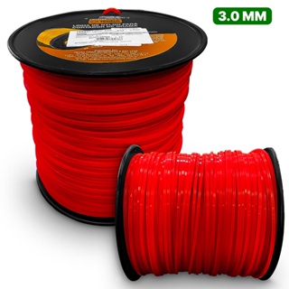 Bobina Fio De Nylon Quadrado Para Roçadeira 3mm 2kg 200m