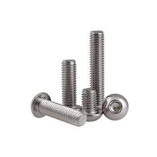 Parafuso Allen Abaulada Sextavado Milímetros Aço Inox A2/304 Kit C/ 25 Unidades