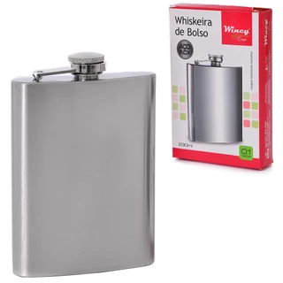 WHISKEIRA DE BOLSO INOX 230ML