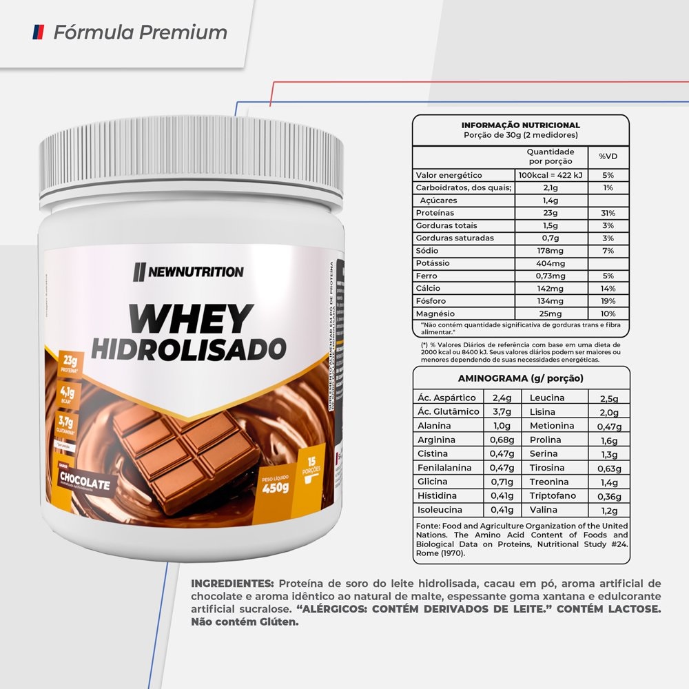 Whey Protein Hidrolisado 450g – Newnutrition