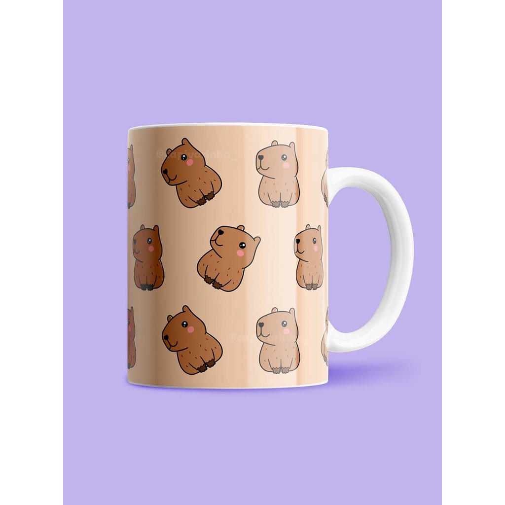 as canequinhas de capi mais fofinhas!! #capivara #capybara #caneca