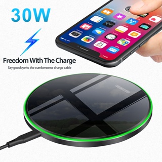 Carregador Sem Fio De 60W Rápido QC 3.0 Para iPhone 14 13 12 11 XS XR X 8 Samsung S22 S21 S20