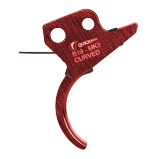 Gatilho Quickshot B19 Lamina Ajustavel Vermelho Mk-3 Curved