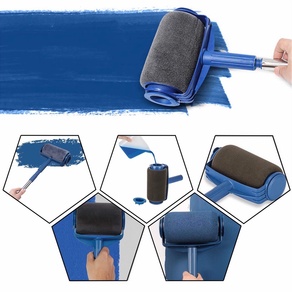 Rolo De Pintura Com Reservatório Anti Respingo Sem Sujar | Shopee Brasil