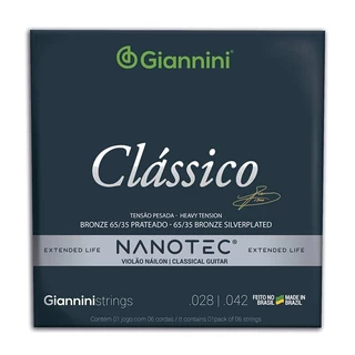Encordoamento Giannini Violão 028 GENWPA PN Nanotec 65/35