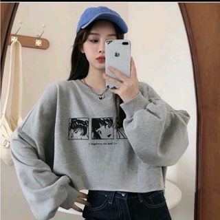 Menina anime dos desenhos animados personalidade dark hip hop japonês  harajuku topos solto casual inverno hoodie