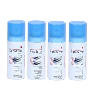 Kit 4 Kuraderm Prata König 100ml Cicatrizante Fisiológico