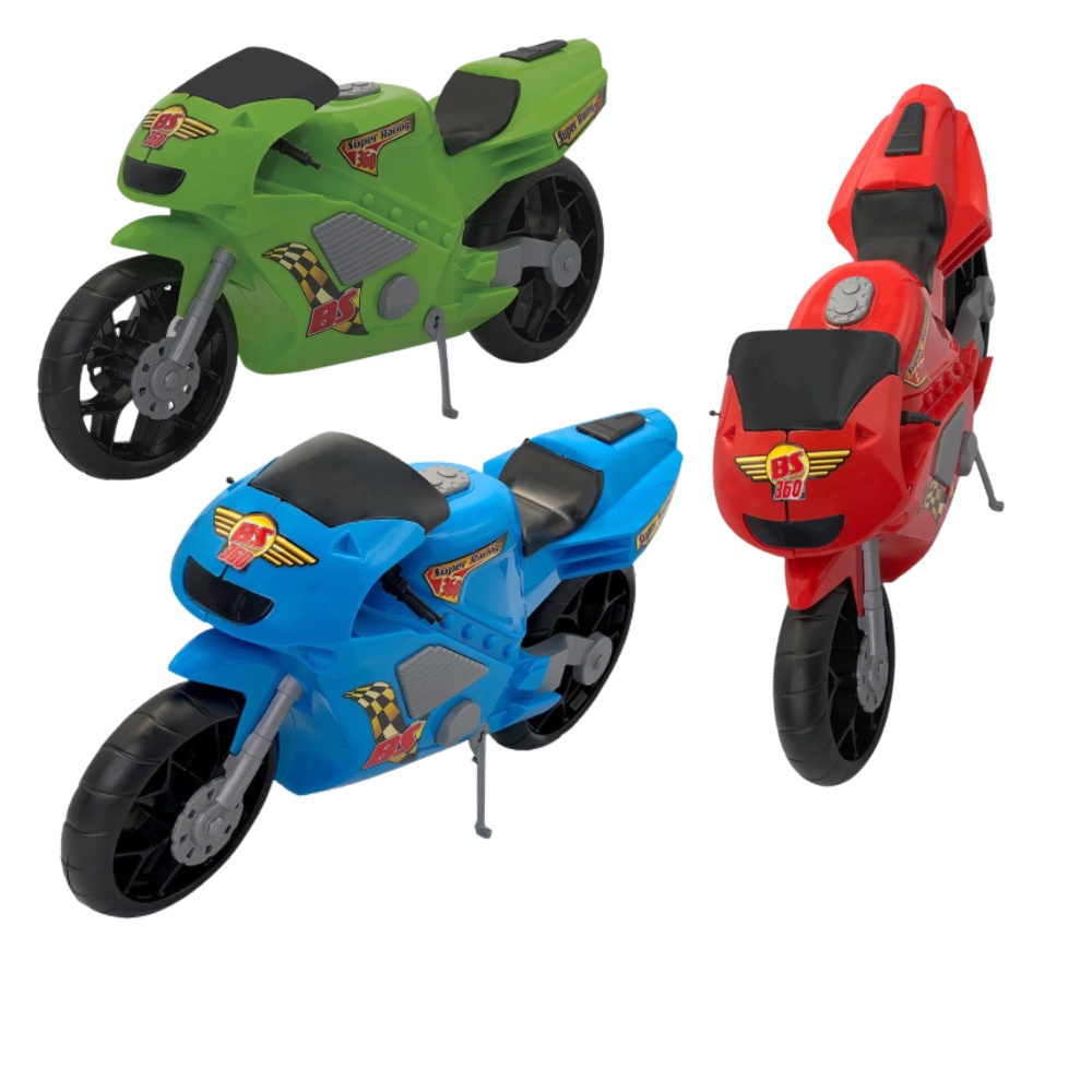 BRINQUEDO MOTO SUPER RACING 360 BS TOYS