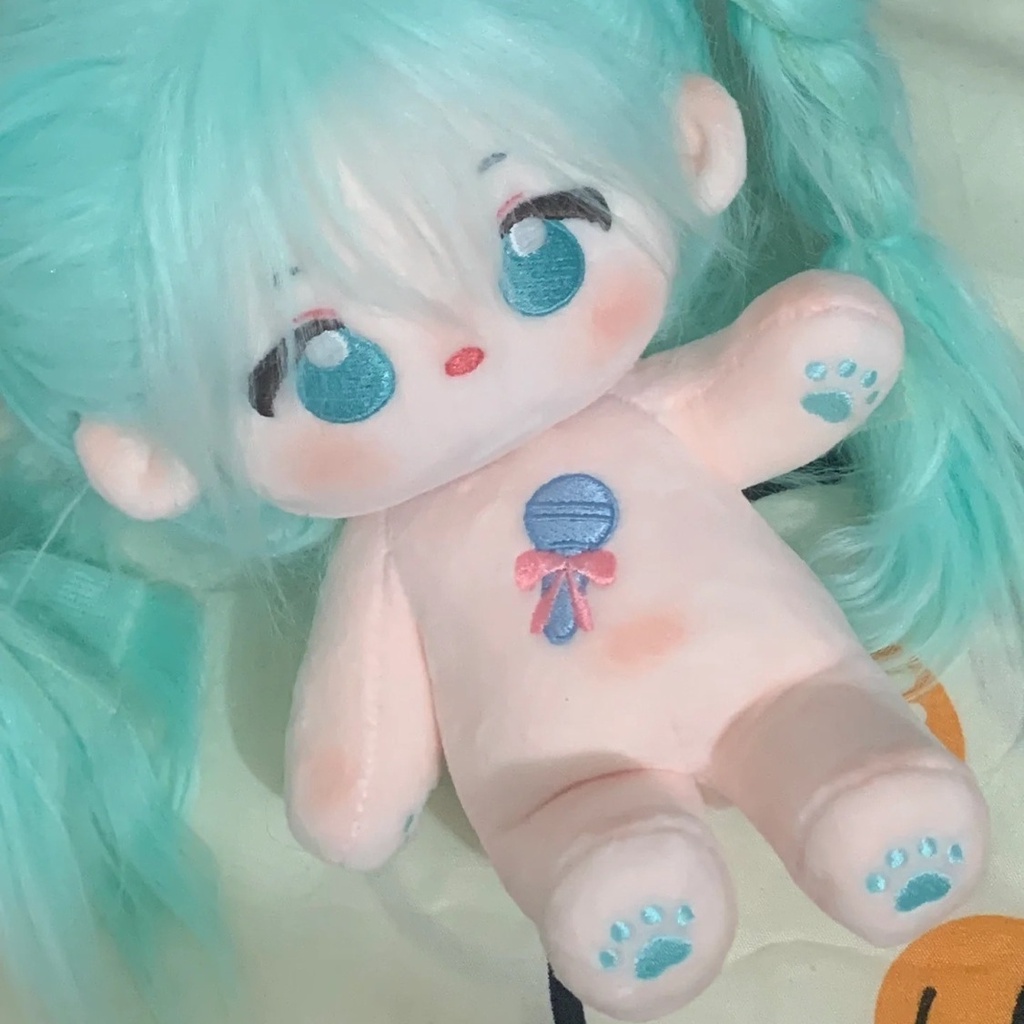 Kawaii Hatsune Miku Plush Toy Super Cute Anime Periférico De 20cm Boneca De Pelúcia Cartoon Bonecas Baby Dolls