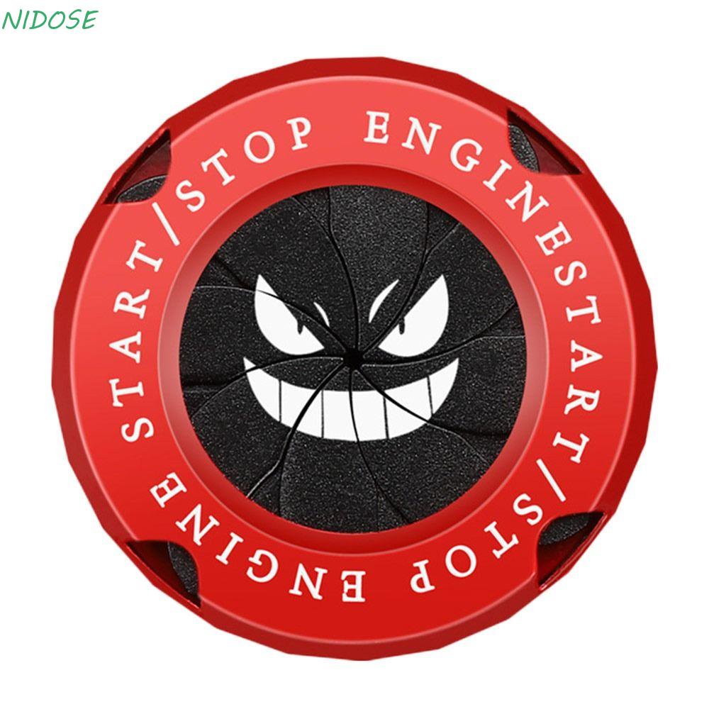 NIDOSE Onekey Start Stop Button Cover Molduras Internas Interruptor De Partida Protetor Girar Capas