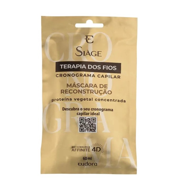Máscara De Reconstrução Siàge Terapia dos Fios Cronograma Capilar 60ml