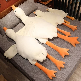 Grande Brinquedo De Pelúcia Ganso Branco Brinquedos Recheados