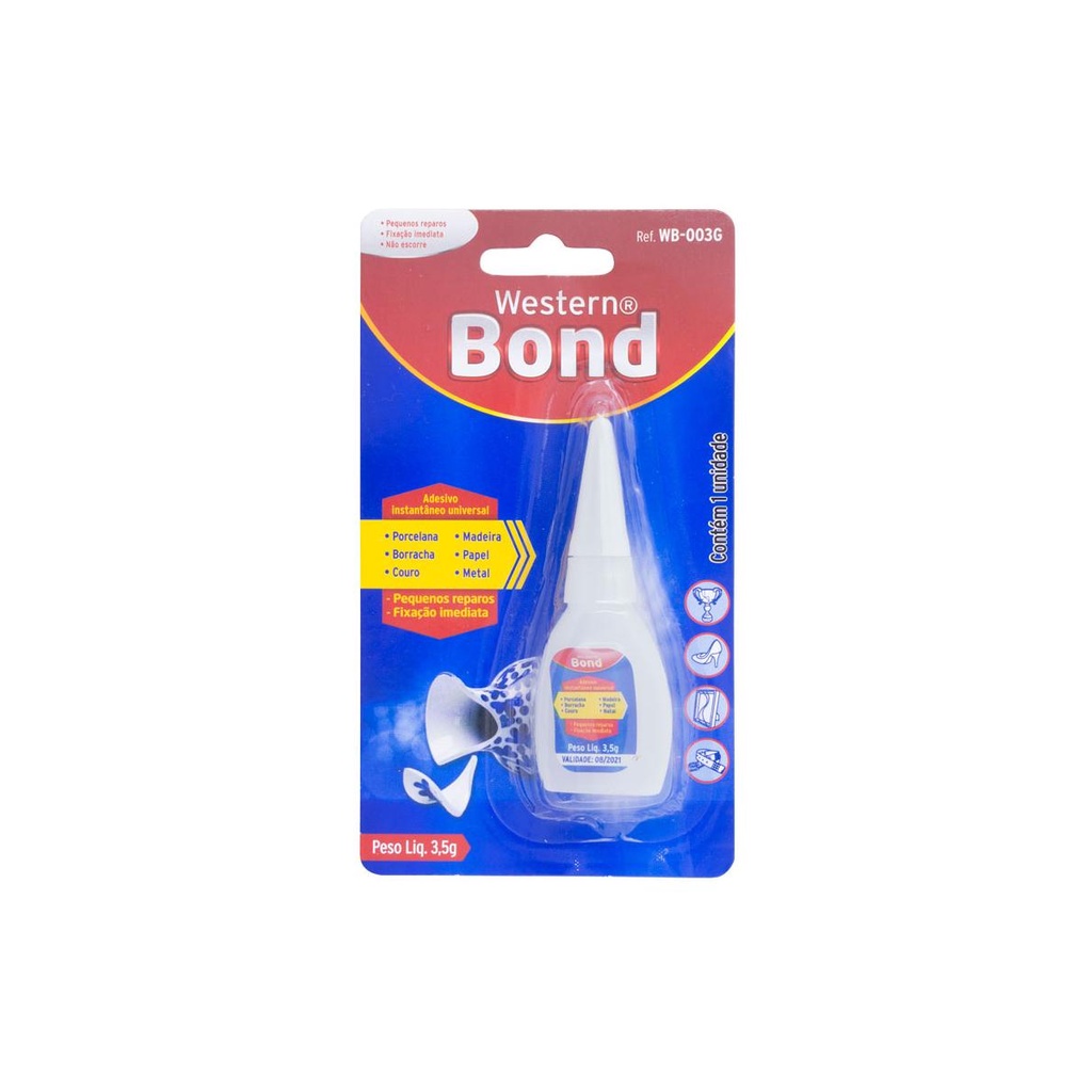 Super Cola Adesivo Instantâneo Bond 3.5g - Western
