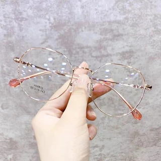 Óculos anti-Luz Azul E Fadiga De Leitura Retro Metal Mulher Gradiente Presbyopic Myopia