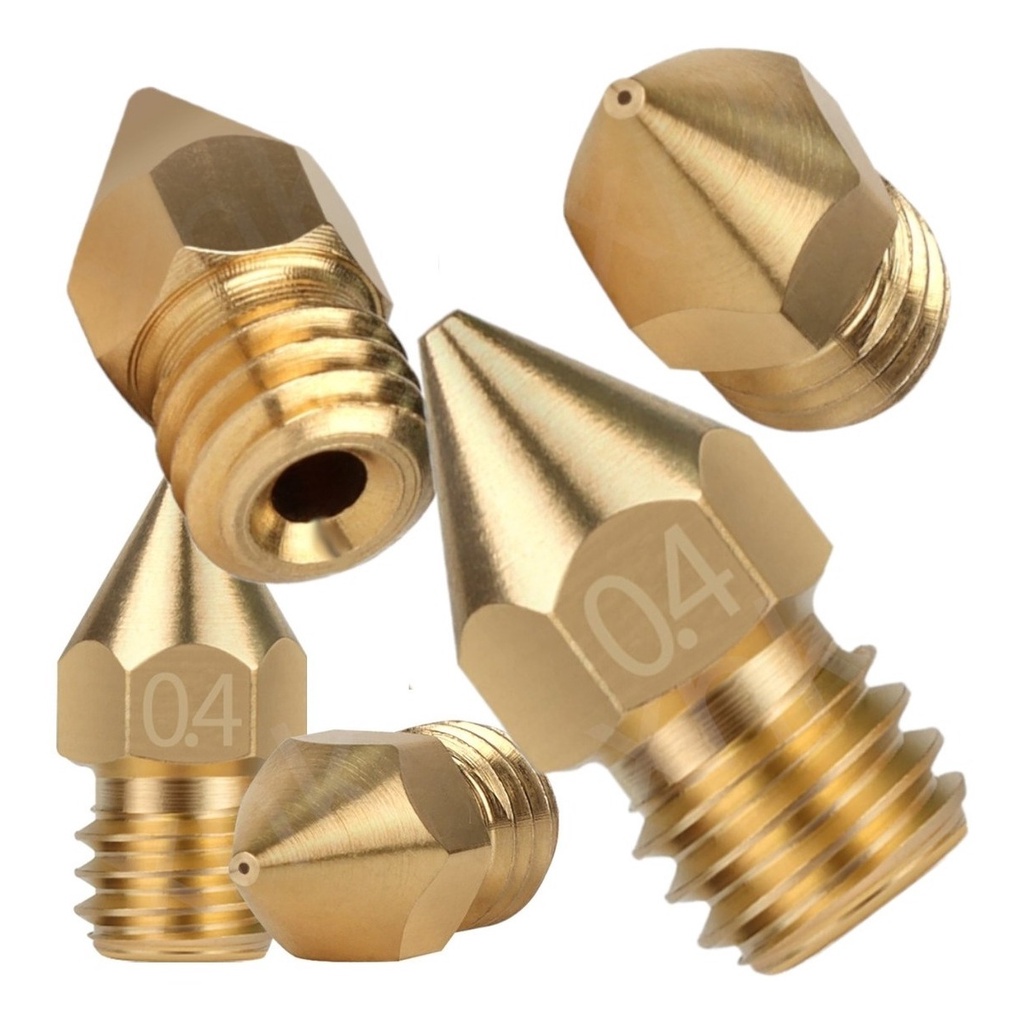 2 stks Hoge Temperatuur Sharp Gehard Tool Staal MK8 Nozzle 0.4mm voor 1