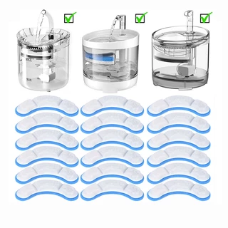 4/8/20pcs Filtro De Substituição Para Cat Dog Água Bebendo Carvão Ativado Substituído Filtros Fountain Dispenser Alimentadores