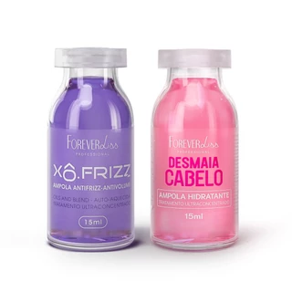 Kit de Ampola Xô Frizz e Desmaia Cabelo 2.0 Forever Liss em Oferta na Shopee