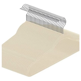 Kit 50 Cabides De Veludo Slim Antideslizante Ultrafino Para Roupa