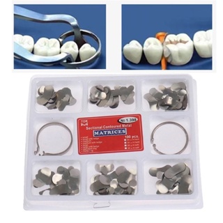 Materiais Odontológicos Folha De Moldagem Bean Flap Para Fornecimento De Matriz Dentária Perfil De Seção Cruzada kit Metálica