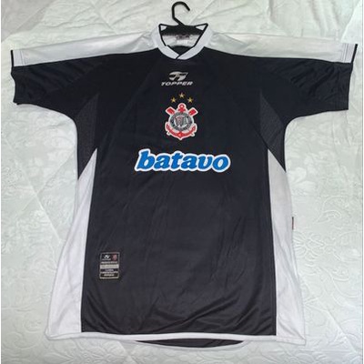 Corinthians camisa retrô 2000/01 manga curta masculina camisa de futebol  moletom - Escorrega o Preço