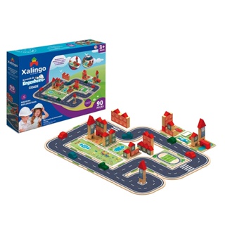 Brincando de Engenheiro Cidade 90 peças - Xalingo