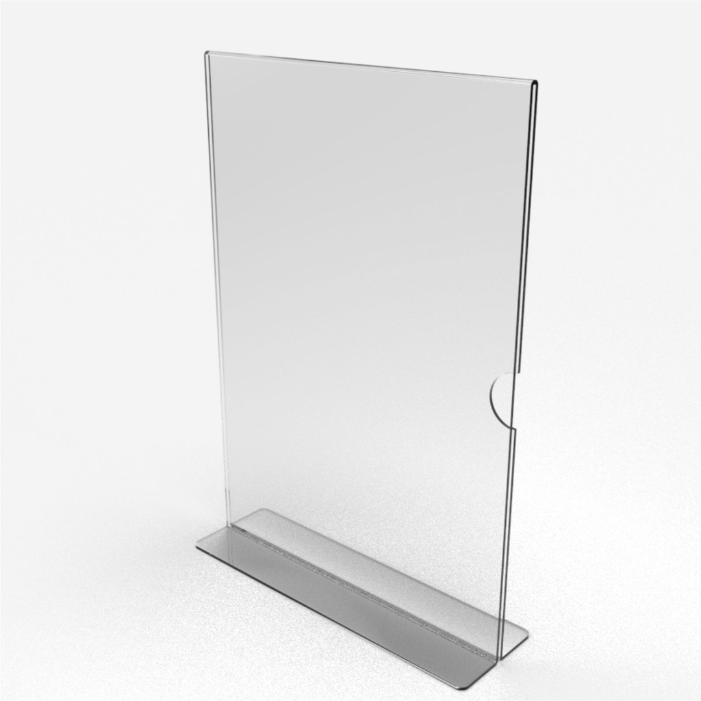 Display Expositor Acrílico Em T A4 Vertical 30,7x21,5cm Balcão | Shopee ...