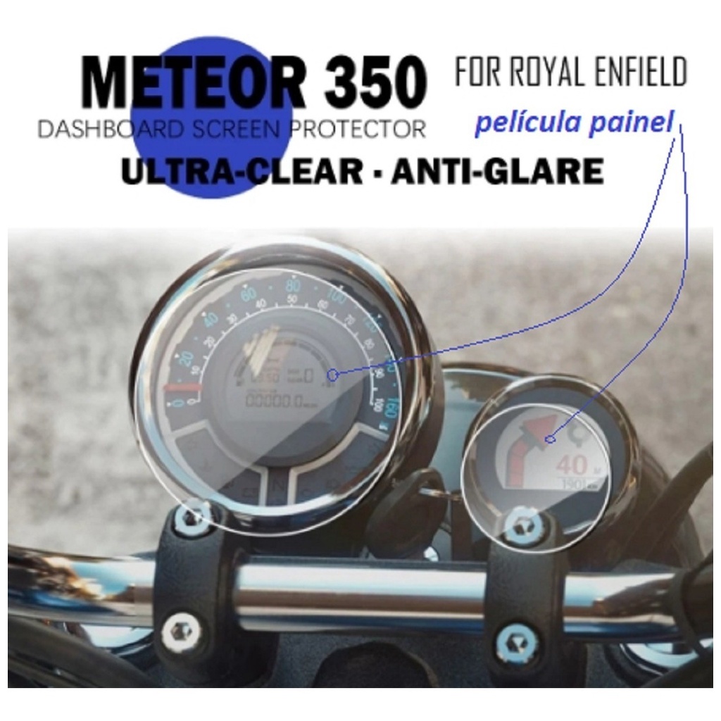 Películas Painel Royal Enfield Meteor 350 painel e tripper | Shopee Brasil