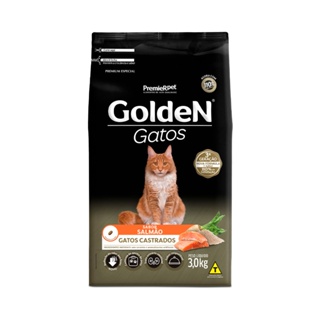 Ração Golden para Gatos Adultos Castrados Pacote Orginal 3Kg - Todos os  Sabores