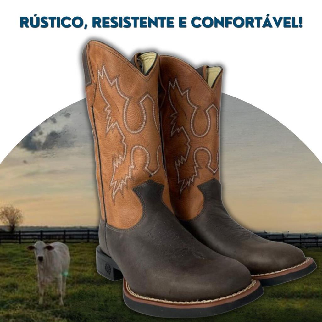 Bota Original Para Homens Country Rodeio Classic De Couro Bordado ...