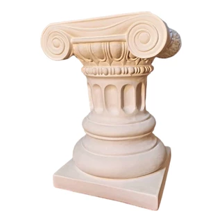 Imagem Coluna Grega Para Estátuas Romana Branca 40 Cm Luxo