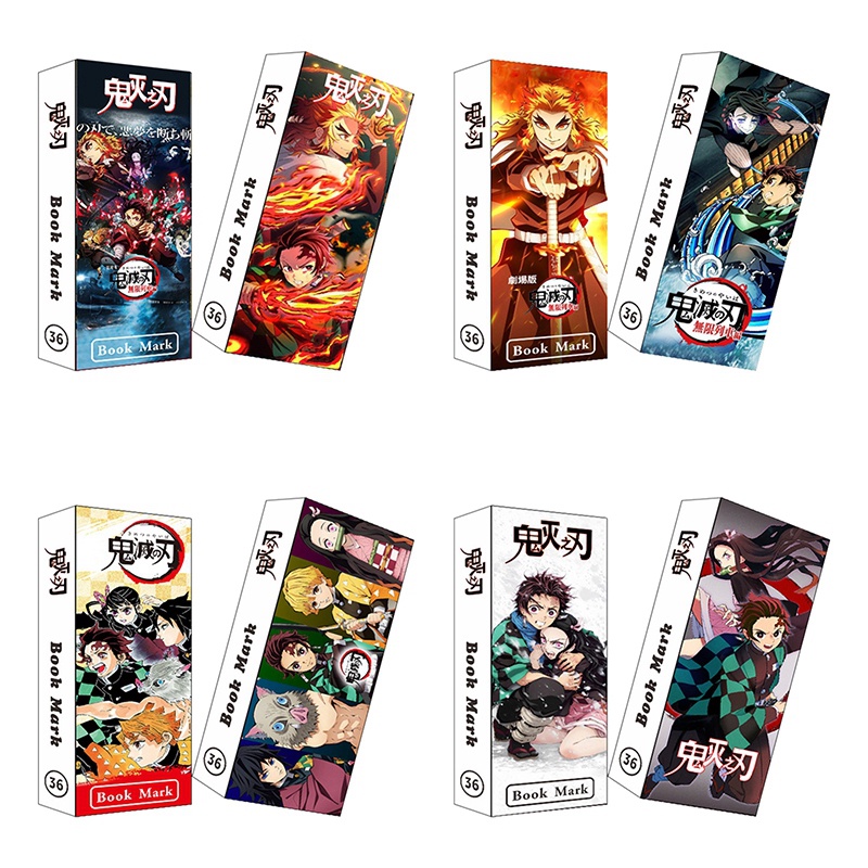 Anime Demon Slayer Bookmarks Bookmark Cartoon Beautiful Book Marks Memo ...
