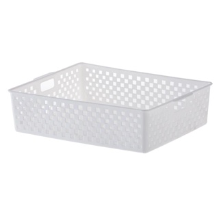 Cesto Organizador Retangular Branco Organizacao Quadratta 34x24x9cm 889 Paramount