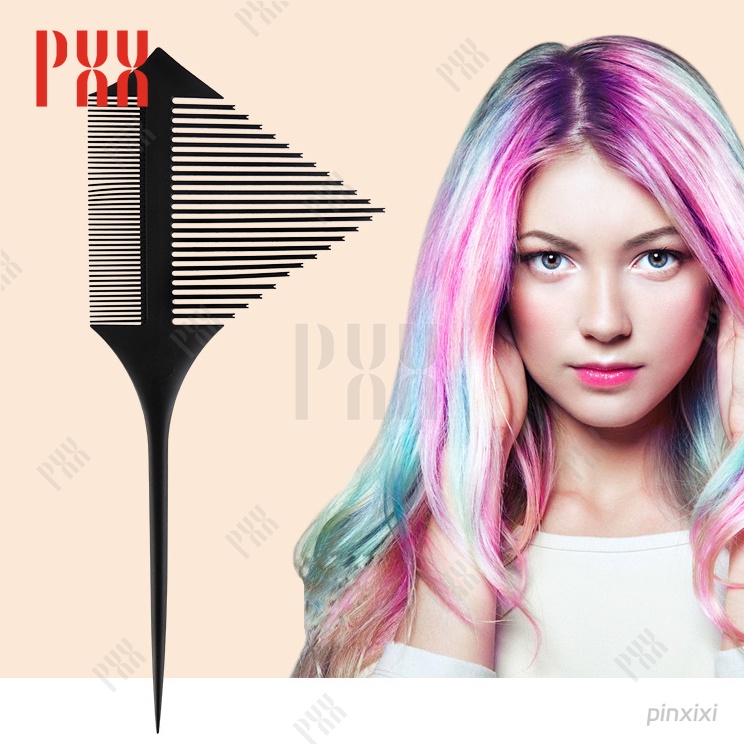pente funil Destaque Hair Pente de tintura Pente de tintura de salão de cabeleireiro Pente de tintura de cauda pontiaguda Multi-Função até mesmo separador de cabelo