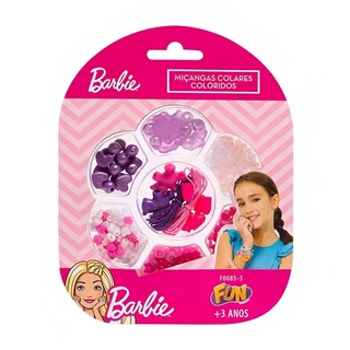 Barbie Miçangas Para Fazer Pulseiras e Colares Coloridos F0085-3 Fun