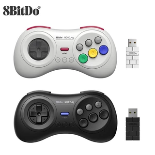 8Bitdo M30 2.4G Mini Gamepad Controlador De Jogo Para Sega Genesis E Mega Drive Console Acessórios