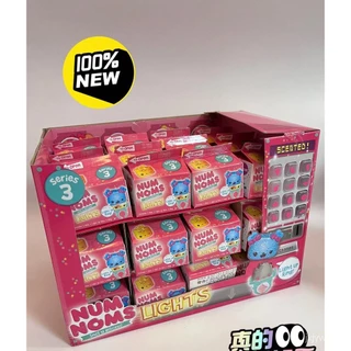 24 -Hour Entrega2023 New Num Noms Lights Up Ring Slime Tão Delicioso Surpresa Brinquedos Mistério Maquiagem Lip Gloss Smell Snackables Kawaii Dolls ULRW