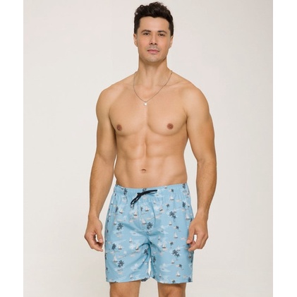 Bermuda Masculina Praia Uv50+ Selene