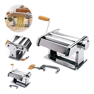 Máquina Fazer Macarrão Massas Caseiras Em Aço Inox C/3 Tipos