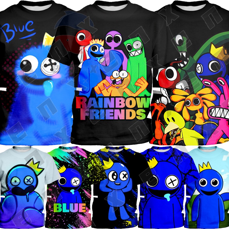 2022 Novo Jogo Roblox Rainbow Friend Rainbow Friend Clothing Roupa Infantil  Short Sleeve Suit